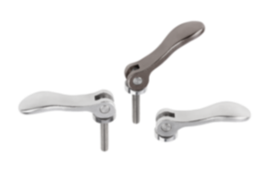 Palancas excéntricas de acero inoxidable con rosca interior y rosca exterior, arandela de presión y tornillo prisionero de acero inoxidable Palancas excéntricas de acero inoxidable con rosca interior y rosca exterior, arandela de presión y tornillo prisionero de acero inoxidable