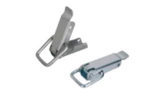 Latches, steel or stainless steel, with draw bail for up to 2000N, fastening holes concealed Latches, steel or stainless steel, with draw bail for up to 2000N, fastening holes concealed