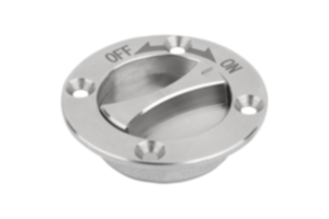 Quarter-turn clamp lock with recessed grip Quarter-turn clamp lock with recessed grip