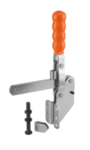 Dispositivos de sujeción rápida verticales con pie en ángulo y brazo de soporte completo