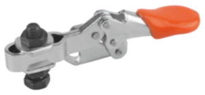 Dispositivos de sujeción mini horizontales con pie horizontal a la derecha y husillo de presión ajustable
