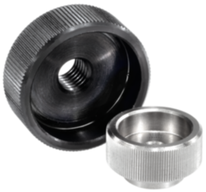 Knurled nuts steel and stainless steel, DIN 6303 - inch