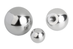 Ball knobs stainless steel or aluminium, DIN 319