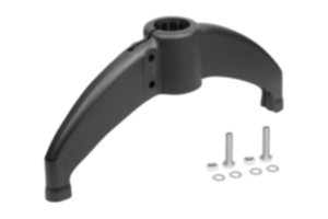 Base de plástico para abraçadeiras para tubos redondos com duas pernas Base de plástico para abraçadeiras para tubos redondos com duas pernas