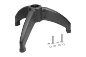 Base de plástico para abraçadeiras para tubos redondos com três pernas  Base de plástico para abraçadeiras para tubos redondos com três pernas