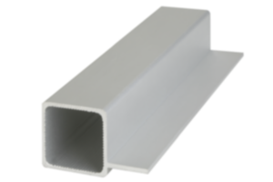Square tubes single-finned